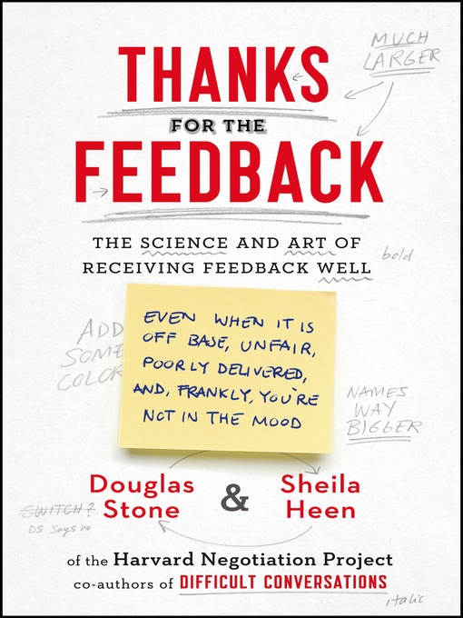 Title details for Thanks for the Feedback by Douglas Stone - Wait list